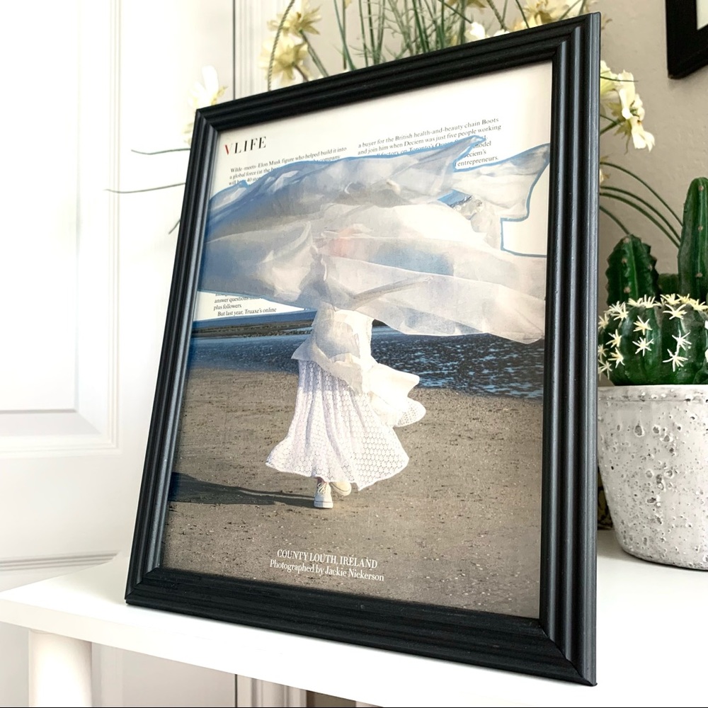 Vogue Beach Editorial Wall Art Coastal Fashion Print Minimal Neutral Decor